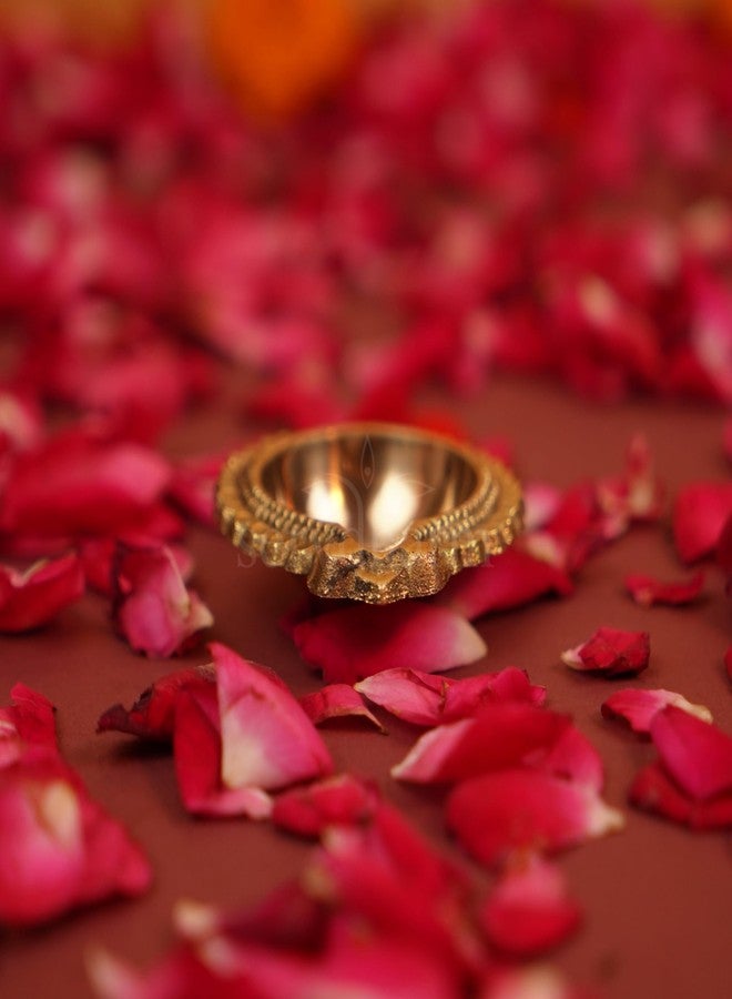 ServDharm 100% Pure Brass Kuber Diya for Puja | Deepam Deepak Kundulu Pooja Brass Diya | Pital Diya for Pooja Set of 2 | Kuber Diya for Diwali & Return Gifts - Image 3